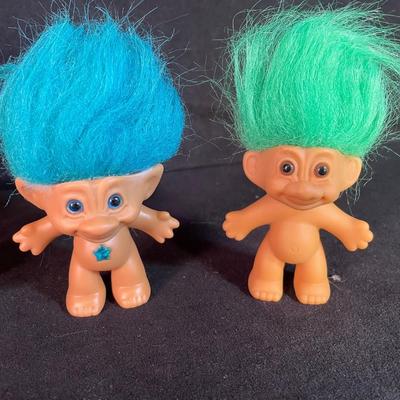 Lot 75. Four Troll Dolls (Lot 2)