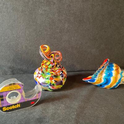 Lot 103 Two Blown Glass Pieces