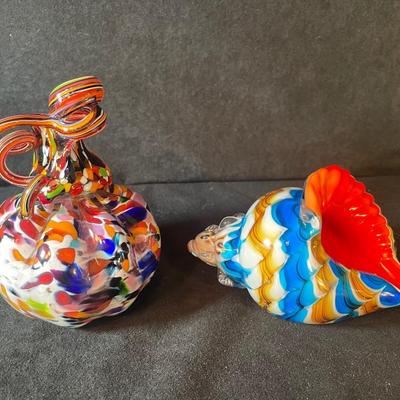 Lot 103 Two Blown Glass Pieces