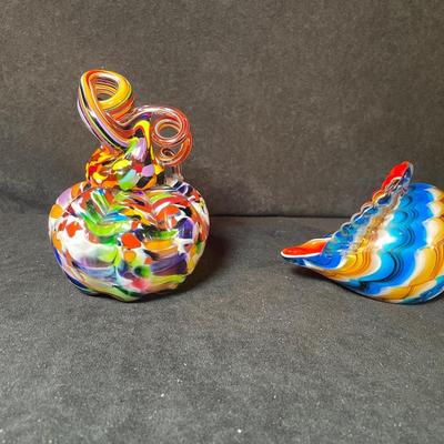 Lot 103 Two Blown Glass Pieces