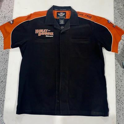 Men’s Short Sleeve Button Down Harley-Davidson Shirt