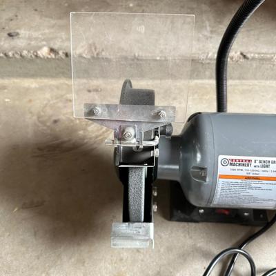 8" BENCH GRINDER W/LIGHT