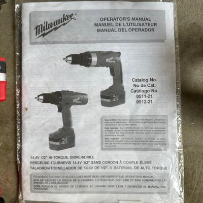 MILWAUKEE CORDLESS DRILL AND A SAWZ ALL