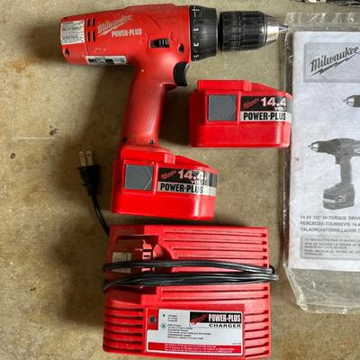 MILWAUKEE CORDLESS DRILL AND A SAWZ ALL