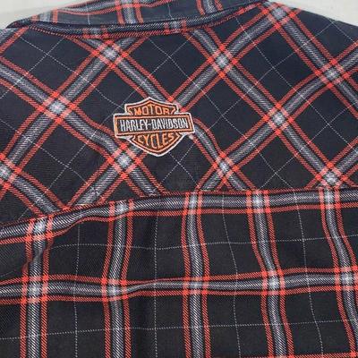Men’s Harley-Davidson Flannel Shirt, Size Tall L