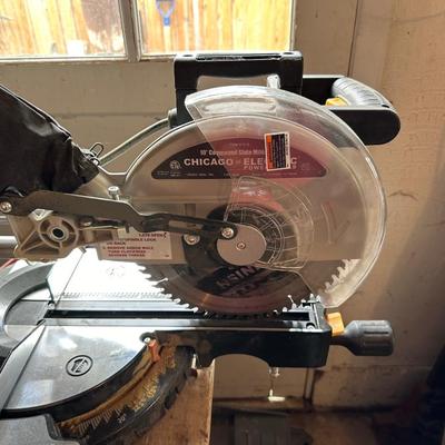 10" COMPOUND SLIDE MITER SAW WITH WORK VBENCH