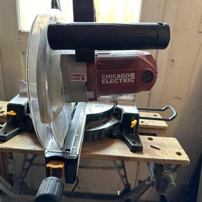 10" COMPOUND SLIDE MITER SAW WITH WORK VBENCH