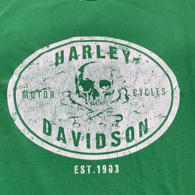 Green Harley-Davidson Tee Shirt, Ft. Thunder - Moore,OK