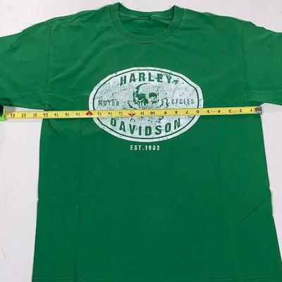 Green Harley-Davidson Tee Shirt, Ft. Thunder - Moore,OK