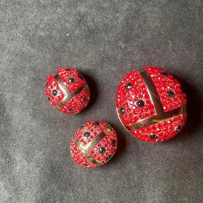 Lot 120. Bedazzled Ladybug Trinket Boxes