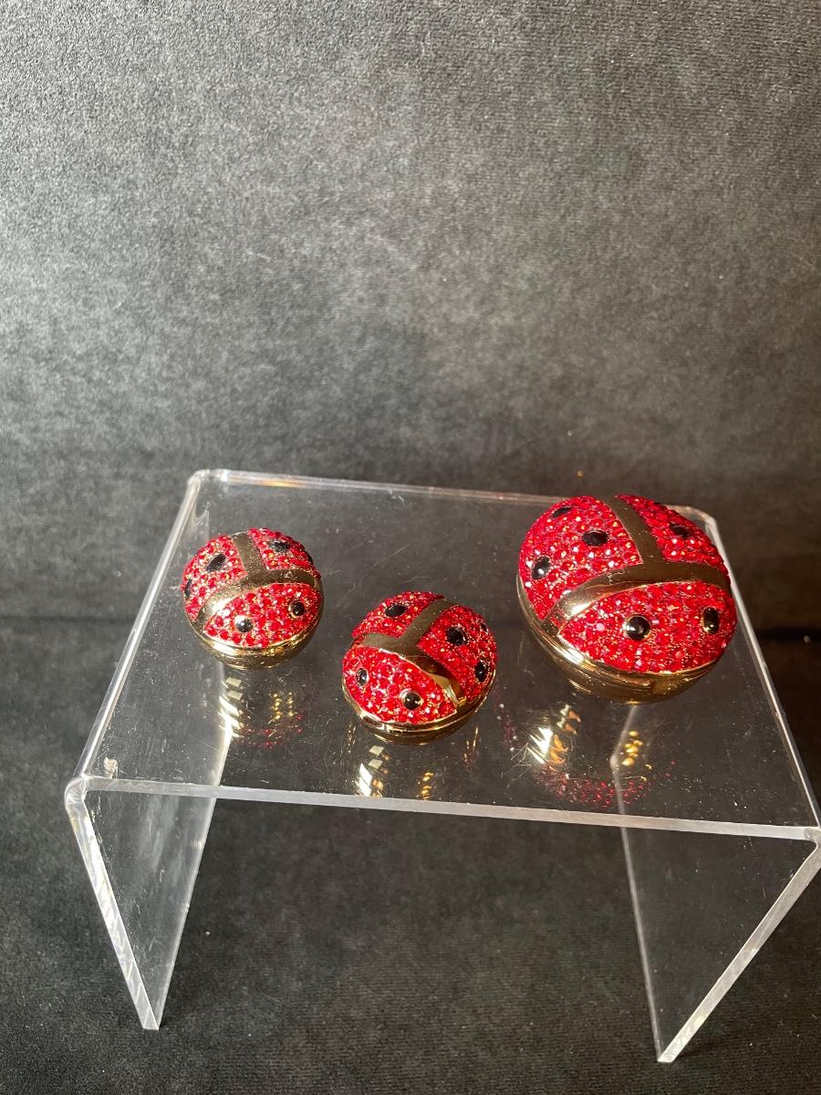 Lot 120. Bedazzled Ladybug Trinket Boxes | EstateSales.org