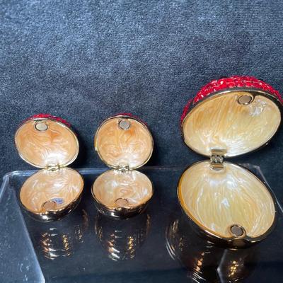 Lot 120. Bedazzled Ladybug Trinket Boxes