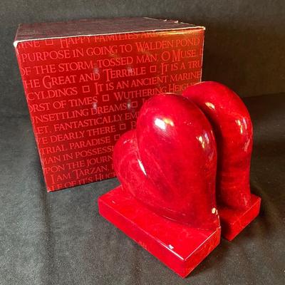 Lot 125. Red Stone Bookends