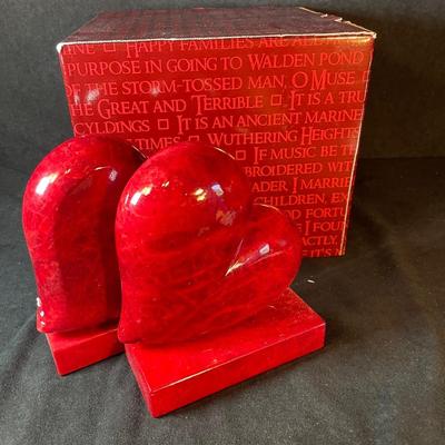 Lot 126. Red Stone Bookends