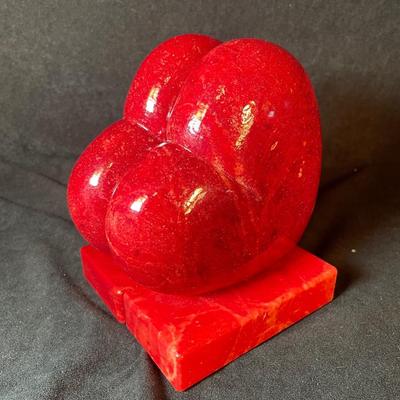 Lot 126. Red Stone Bookends