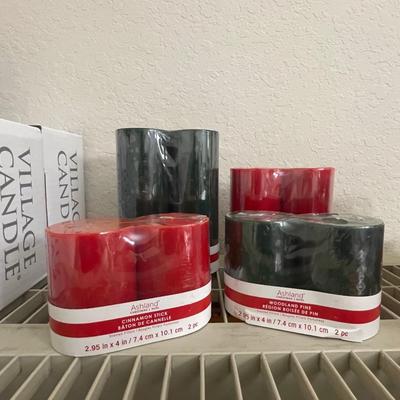 Lot 142 Christmas Pillar Candles