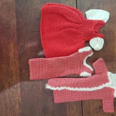 13 Pieces of vintage Barbie handmade items