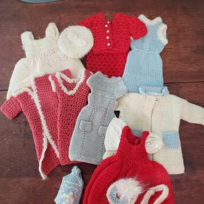 13 Pieces of vintage Barbie handmade items