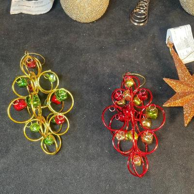 Lot 156. Ornaments & tree Topper