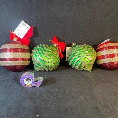 Lot 161. Oversized Ornaments