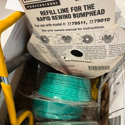 Box Of Craftsman Commercial Grade Refill Line For Rapid Rewind Bump Head + 2 Hooks