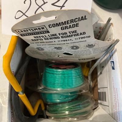 Box Of Craftsman Commercial Grade Refill Line For Rapid Rewind Bump Head + 2 Hooks