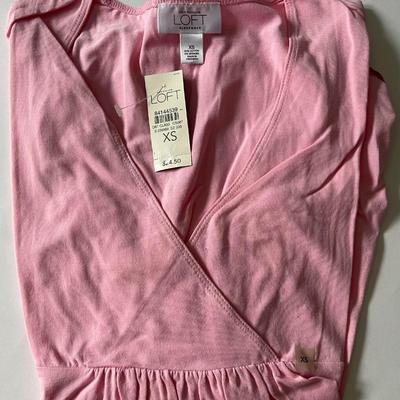 Brand New with Tags Pink Long Sleeved V-Neck Top by Loft, Size XS