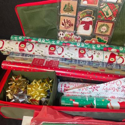 Lot 170. Lot of Gift Wrap and Storage Case