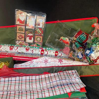 Lot 170. Lot of Gift Wrap and Storage Case