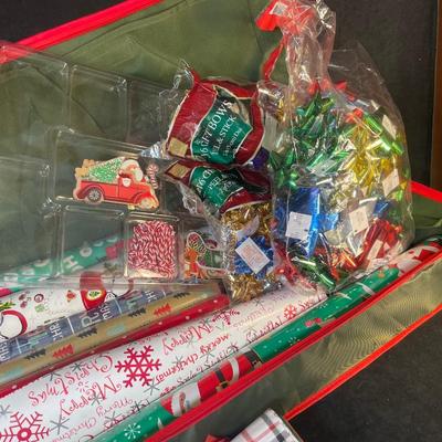 Lot 170. Lot of Gift Wrap and Storage Case