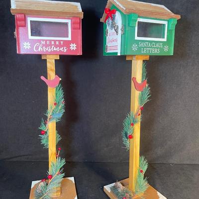 Lot 176. Christmas Mailboxes Decor