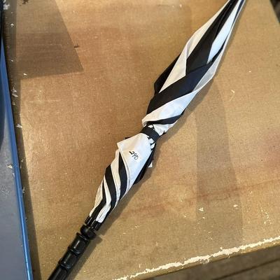 Black/White Striped Umbrella