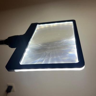 Adjustable Magnifying Arc Floor Lamp