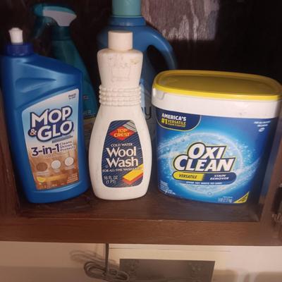 CLEANING SUPPLIES, SPRAY PAINT LAUNDRY CHEMICALS