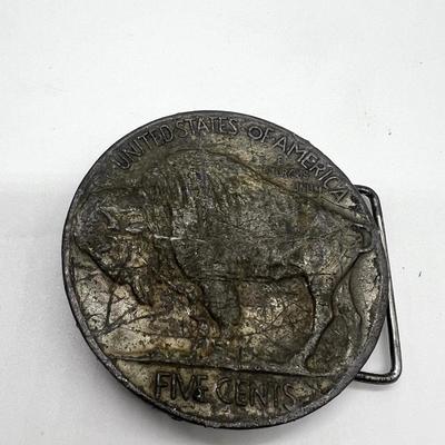 Vintage Belt Buckle Lot Of 5