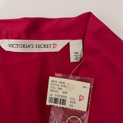 Brand New with Tags Victoria's Secret 100% Red Silk Pajamas, Size XS