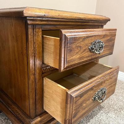 Solid Wood Queen Size Headboard and Matching Night Stands
