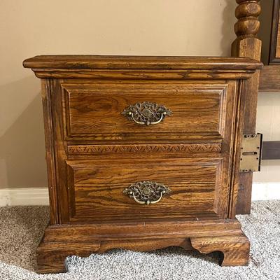 Solid Wood Queen Size Headboard and Matching Night Stands
