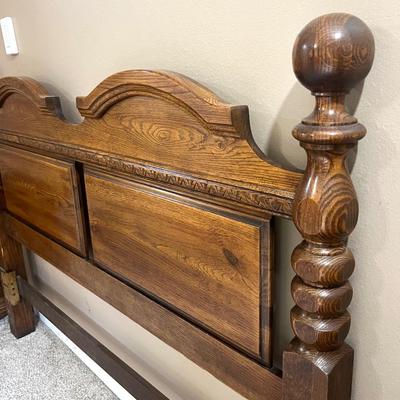 Solid Wood Queen Size Headboard and Matching Night Stands