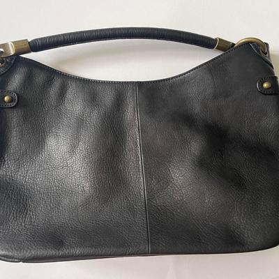 Brand New with Tags Alfani Black Leather Shoulder Bag