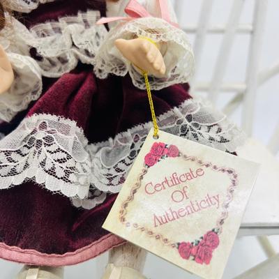 Collectors Choice Musical Porcelain Doll & Blonde Porcelain Doll