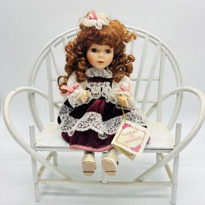 Collectors Choice Musical Porcelain Doll & Blonde Porcelain Doll