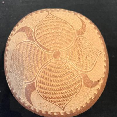 Coconut With Decoritive Jamaican Designs