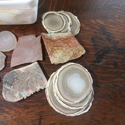 SLICED AGATES AND GEODES