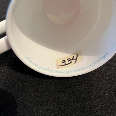 "Cherish Yesterday, Dream Of Tomorrow, Live For Today" Portobello By Inspire - Bone China Designed In England Cup