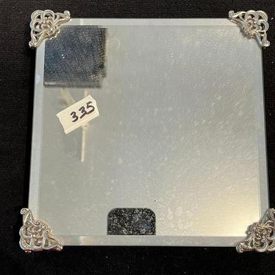 Footed Mirror Display