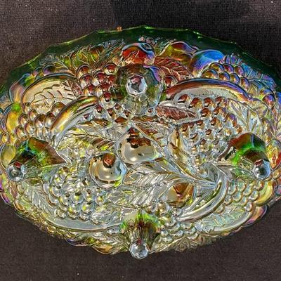Carnival Glass Fruit Bowl
