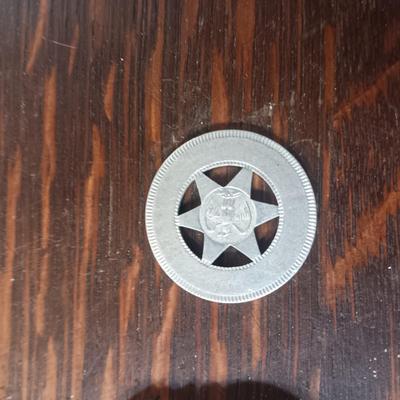 AUTHENTIC CHIEF OF POLICE BADGE AND A TOKEN