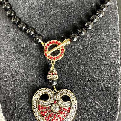 Heidi Daus Crystal "Capture My Heart" Necklace