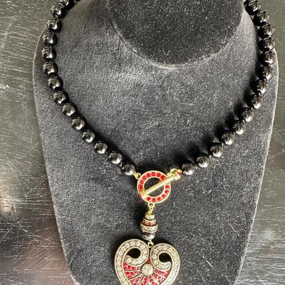 Heidi Daus Crystal "Capture My Heart" Necklace